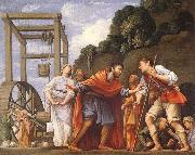 SARACENI, Carlo, Moses defending the Daughters of Jethro